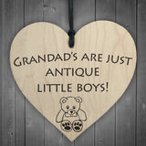 Grandads Antique Little Girls Novelty Wooden Hanging Heart