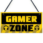 Gamer Zone Sign Gamer Gift For Birthday Christmas Son Dad