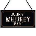 Vintage Personalised Whiskey Bar Sign Home Bar Pub Sign Alcohol