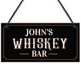 Vintage Personalised Whiskey Bar Sign Home Bar Pub Sign Alcohol