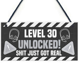 30th Birthday Gift Gamer Level Unlocked Gift For Him Her Men