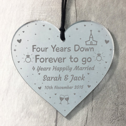 4th Anniversary Gift For Husband Wife Wedding Anniversary Gift