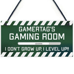 PERSONALISED Gamertag Sign Gaming Room Boys Bedroom Sign