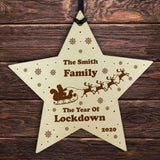 Personalised Family Christmas Bauble Lockdown Memory Tree Decor