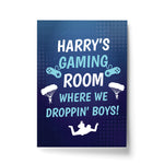 Gamer Lover Gift Print Gaming Sign For Boys Bedroom Man Cave