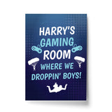 Gamer Lover Gift Print Gaming Sign For Boys Bedroom Man Cave