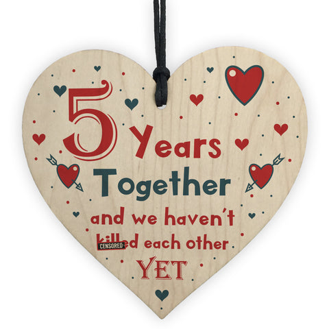 Funny Rude 5th Anniversary Gift For Husband Wife Gift For Him