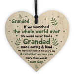 Grandad Gifts For Birthday Christmas Wood Heart Grandad Novelty