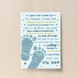 Daddy To Be Gifts From The Bump Baby Poem Fathers Day Gifts