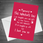 Cute Mummy to Be Valentines Card Love Baby Bump Poem