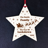 Personalised Family Christmas Bauble Lockdown Memory Tree Decor