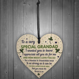 Thank You Gifts For Grandad Wood Heart Grandad Birthday Gift