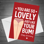 Funny Rude Anniversary Card For Wife Girlfriend Novelty A6 Card