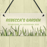 Novelty Garden Plaques Funny Quarantine Lockdown Garden Gifts