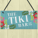 Novelty Tiki Bar Sign For Garden Summerhouse Hanging Plaque