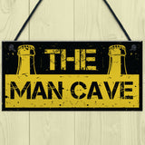 Rustic THE MAN CAVE Sign Garage Shed Plaque Funny Gift For Him