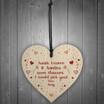 PERSONALISED Gift For Auntie Birthday Christmas Wood Heart