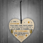 Funy Rude Lockdown Birthday Gift For Him Her Wood Heart Gift