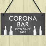Shabby Chic CORONA BAR Personalised Home Bar Man Cave Sign