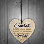 Best Grandad Gifts Wooden Heart Grandpa Birthday Gifts For Him
