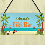 PERSONALISED Tiki Bar Sign Novelty Home Bar Summerhouse Sign