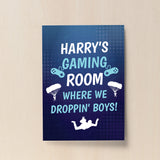 Gamer Lover Gift Print Gaming Sign For Boys Bedroom Man Cave