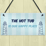 Nautical Theme Hot Tub Sign For Garden Summerhouse Shed