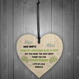 Gift For Teacher Assistant In Lockdown Personalised Wood Heart