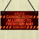 Gaming Sign Funny Gamer Gift For Son Brother Christmas Birthday
