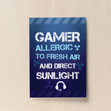 Funny Gamer Gift For Boys Bedroom Gaming Print Wall Sign Gift