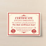 Valentines Gift For Girlfriend Print Valentines Anniversary Card