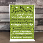 Thank You Christmas Birthday Gifts For Grandad Standing Sign