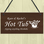 Personalised Hot Tub Sign Garden Backyard Decor Hot Tub Gifts