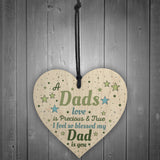 Cute Gift For Dad Wooden Heart Dad Birthday Gift Fathers Day Gif