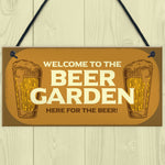 Funny Beer Garden Sign Home Bar Man Cave Garden Plaque Beer