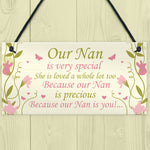 Special Nan Gift From Grandchildren Plaque Gift For Mum Nan