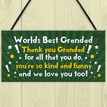 Best Grandad Gift Plaque Grandad Birthday Xmas Gift For Him