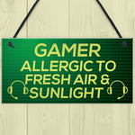 Funny Gamer Gift Gaming Sign For Bedroom Man Cave Son Xmas