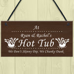 Personalised Any Name's Hot Tub Sign Novelty Hot Tub Accessories