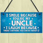 Funny Uncle Gift Plaque Novelty Uncle Birthday Christmas Gift