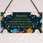 Auntie Gift Hanging Plaque Auntie Birthday Christmas Gifts