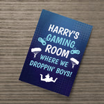 Gamer Lover Gift Print Gaming Sign For Boys Bedroom Man Cave