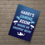 Gamer Lover Gift Print Gaming Sign For Boys Bedroom Man Cave