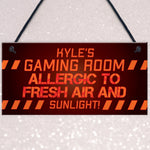Gaming Sign Funny Gamer Gift For Son Brother Christmas Birthday