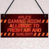 Gaming Sign Funny Gamer Gift For Son Brother Christmas Birthday