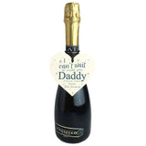 Daddy To Be Can't Wait Wooden Heart Dad Father Funny Card Love