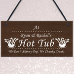 Personalised Any Name's Hot Tub Sign Novelty Hot Tub Accessories
