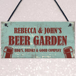 Personalised Beer Garden Outdoor Garden Man Cave Sign Alcohol
