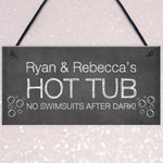 Personalised Novelty Hot Tub Signs Garden Accessories Decor