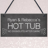 Personalised Novelty Hot Tub Signs Garden Accessories Decor